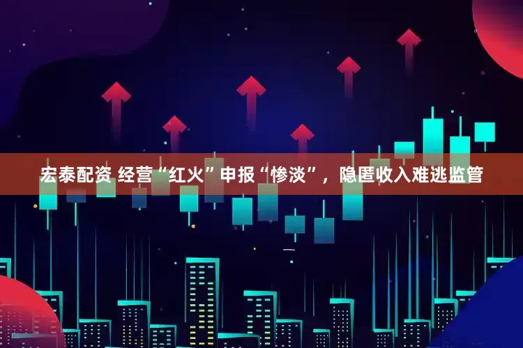 宏泰配资 经营“红火”申报“惨淡”，隐匿收入难逃监管